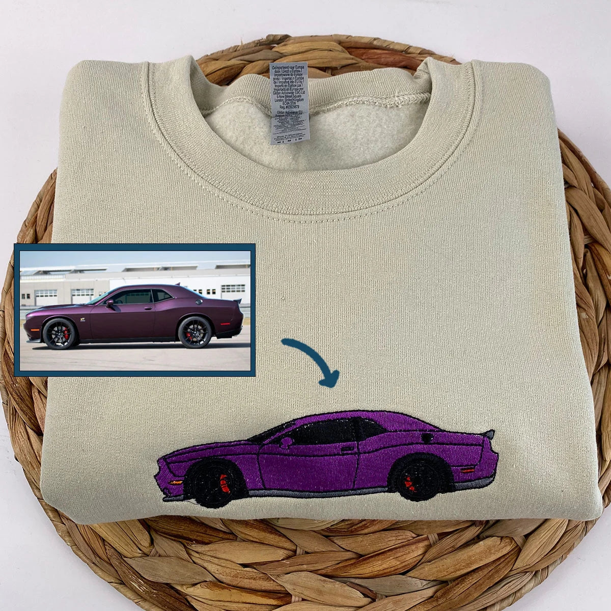 Individuell bestickte Engel- und Dämonenkatze-Kapuzenpullover für Paare