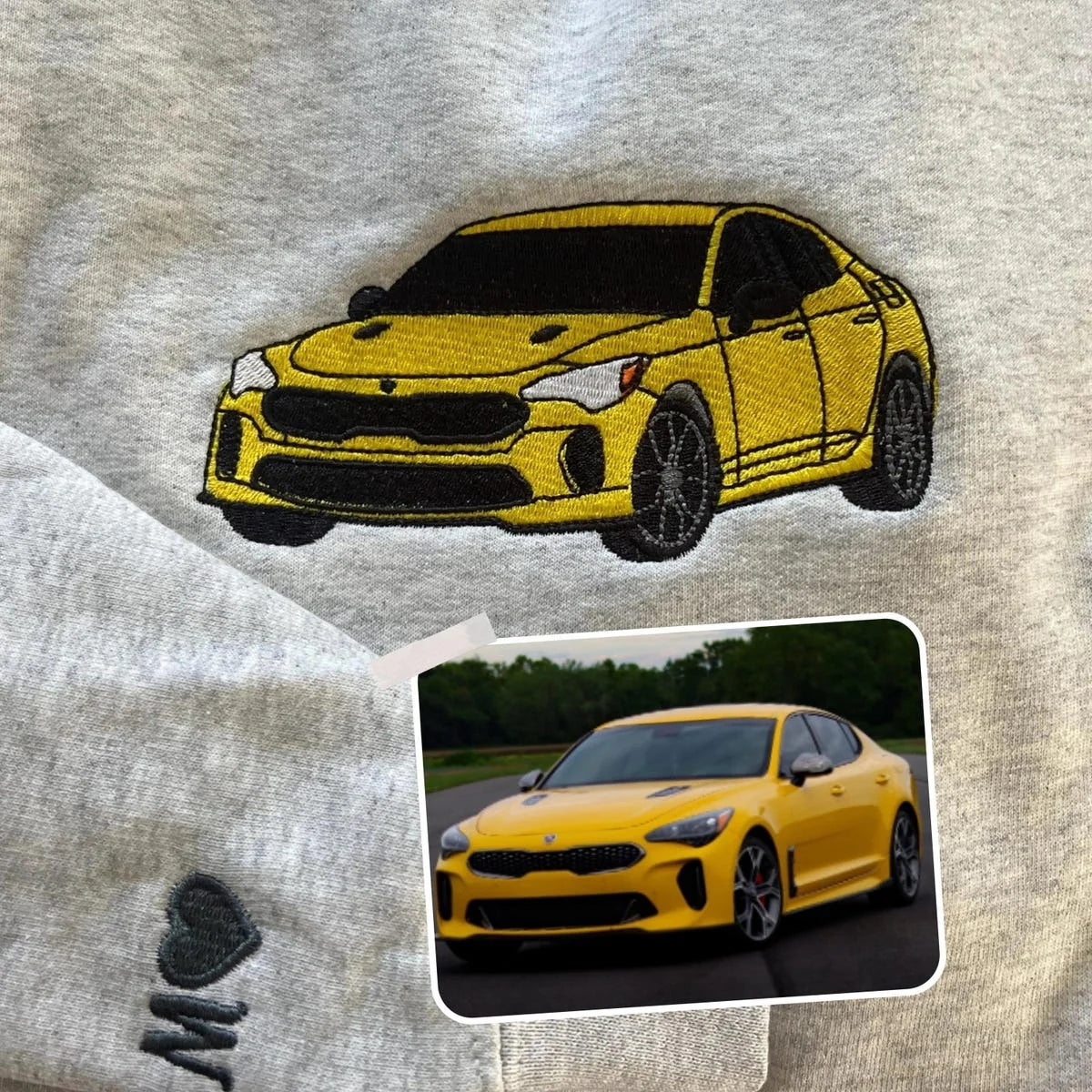 Individuell bestickte Engel- und Dämonenkatze-Kapuzenpullover für Paare