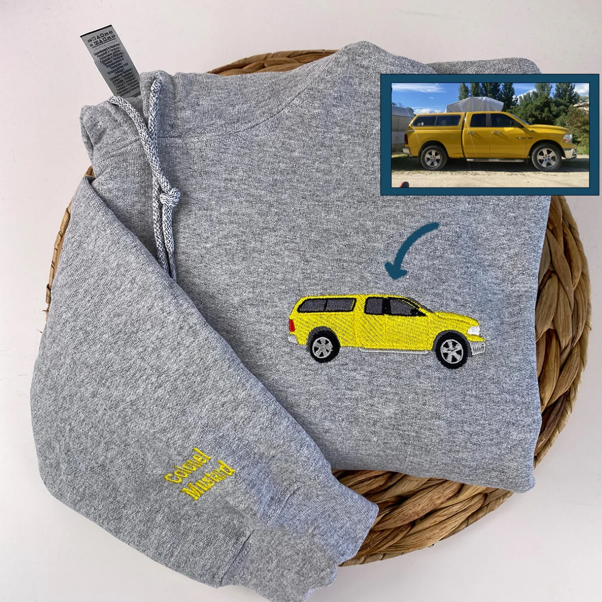 Individuell bestickte Engel- und Dämonenkatze-Kapuzenpullover für Paare