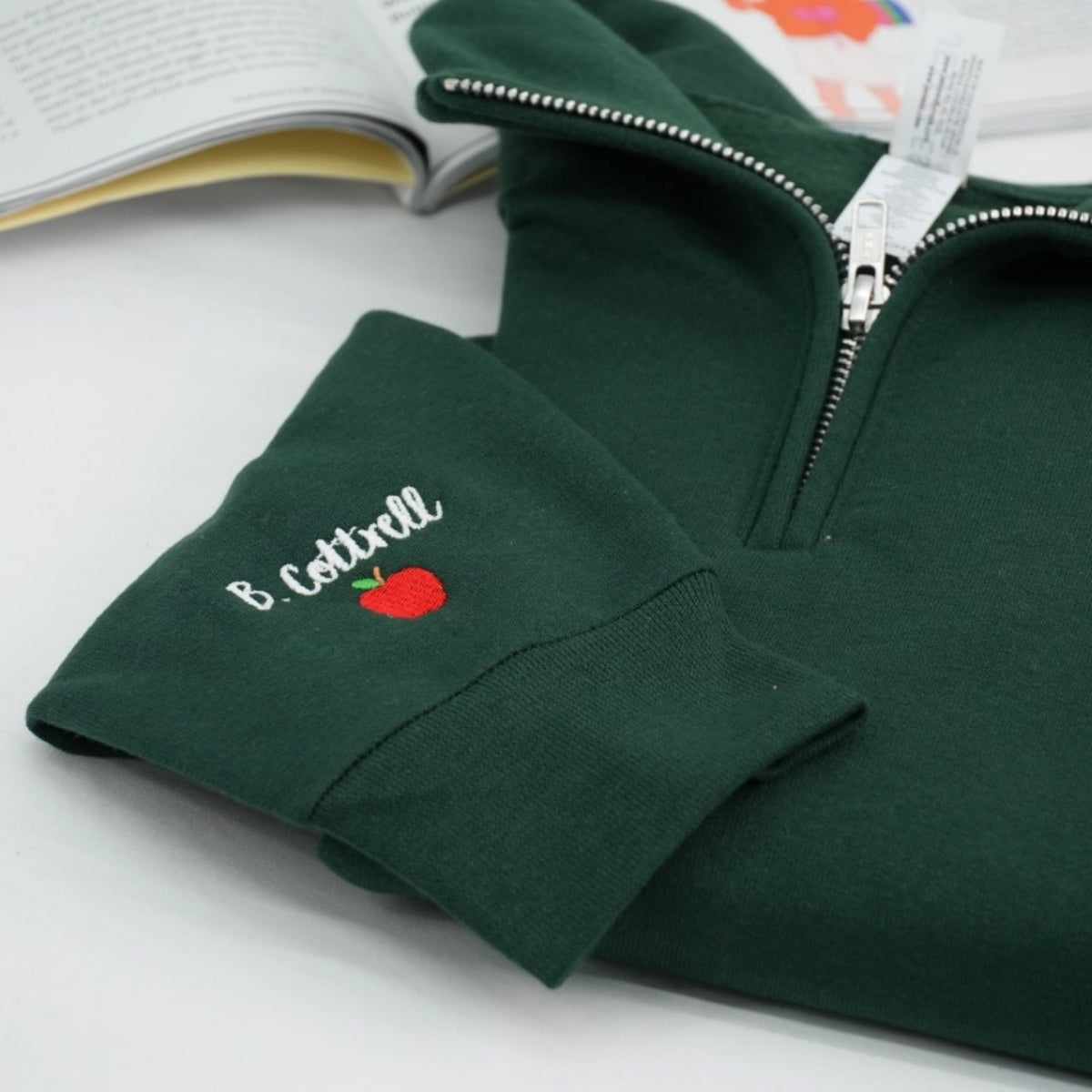 Individuell bestickte Engel- und Dämonenkatze-Kapuzenpullover für Paare