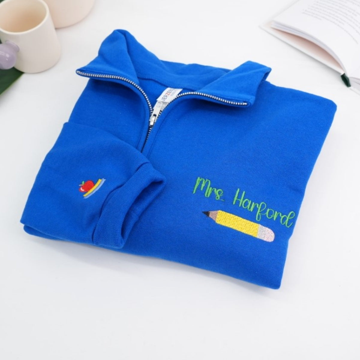Sweats à capuche assortis brodés personnalisés avec ange et chat démon pour couples