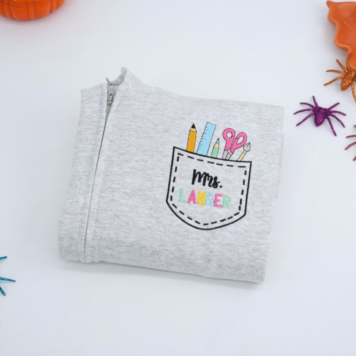 Individuell bestickte Engel- und Dämonenkatze-Kapuzenpullover für Paare
