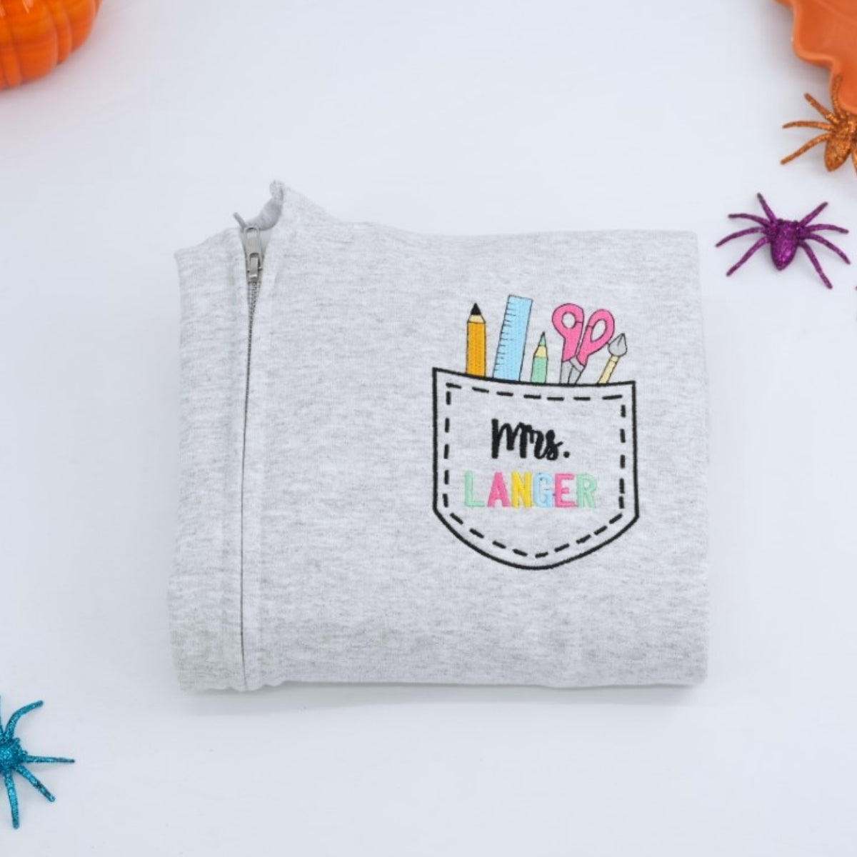 Individuell bestickte Engel- und Dämonenkatze-Kapuzenpullover für Paare