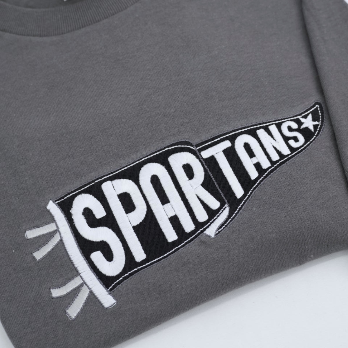 Custom Team Sweatshirt - Spartans Embroidered Sports Apparel - Personalized Numbers Gift