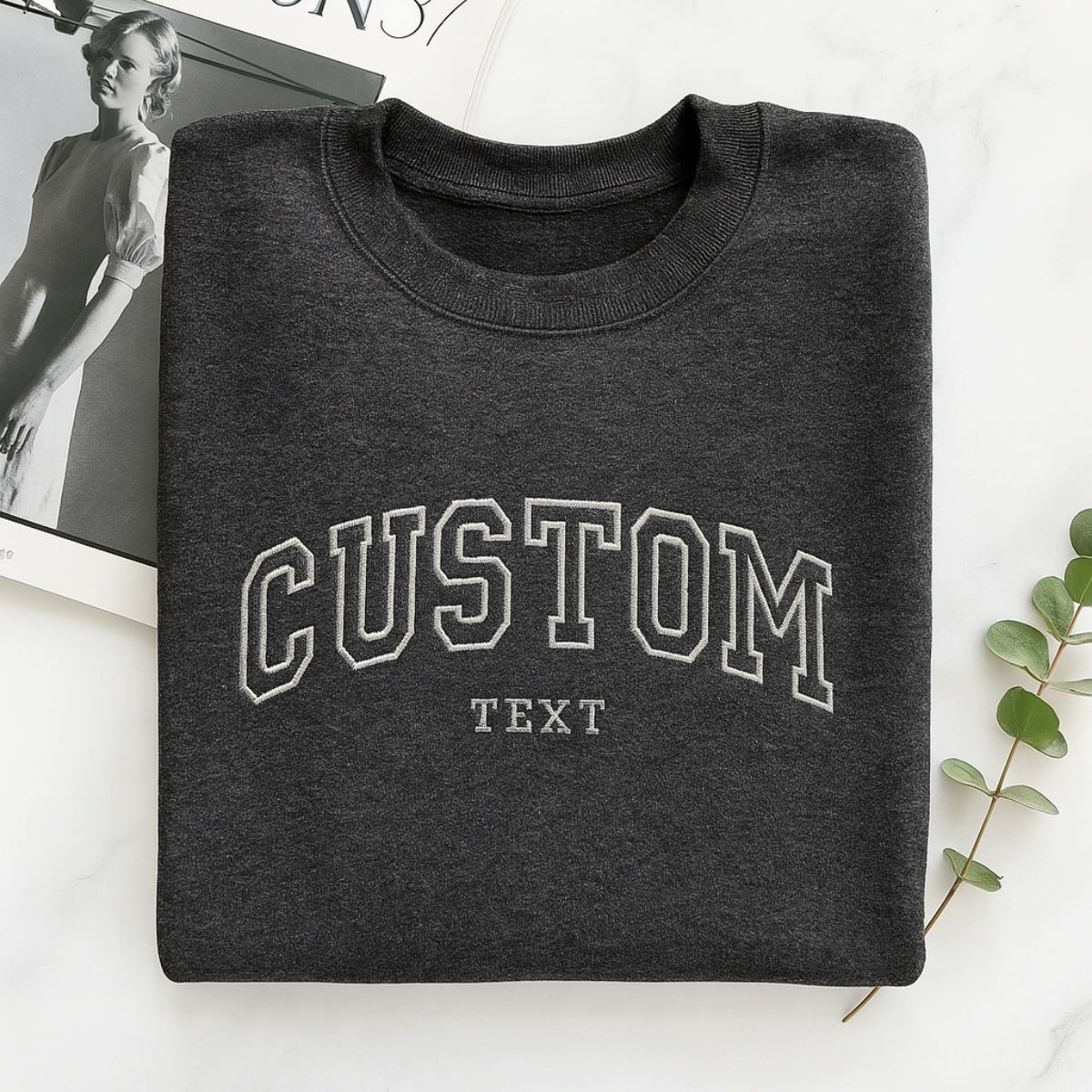 Custom Text Hoodies - Personalized Embroidered Sweatshirts - Perfect Custom Gift for Any Occasion