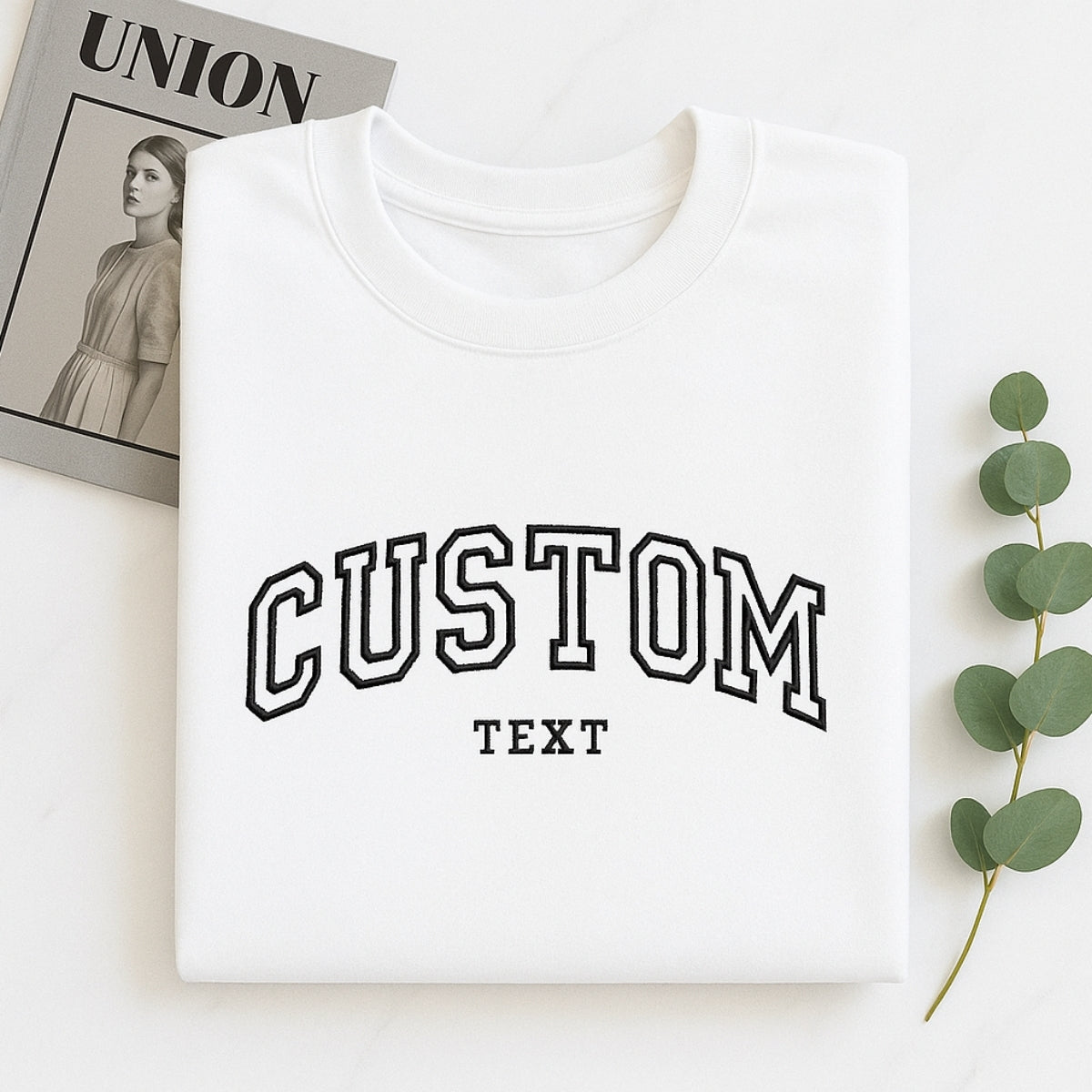 Custom Text Hoodies - Personalized Embroidered Sweatshirts - Perfect Custom Gift for Any Occasion