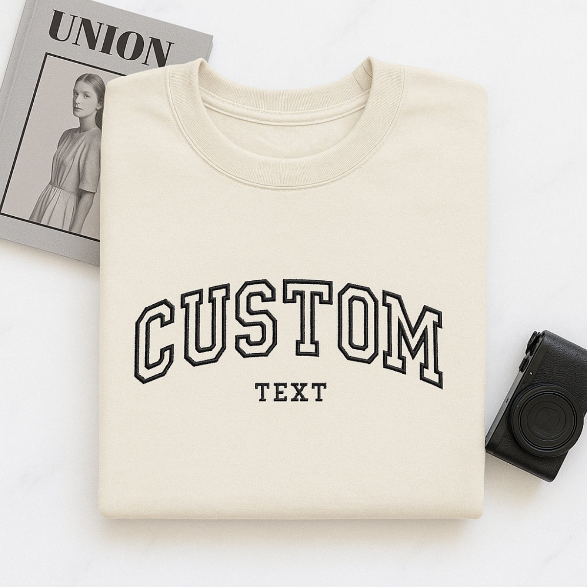Custom Text Hoodies - Personalized Embroidered Sweatshirts - Perfect Custom Gift for Any Occasion