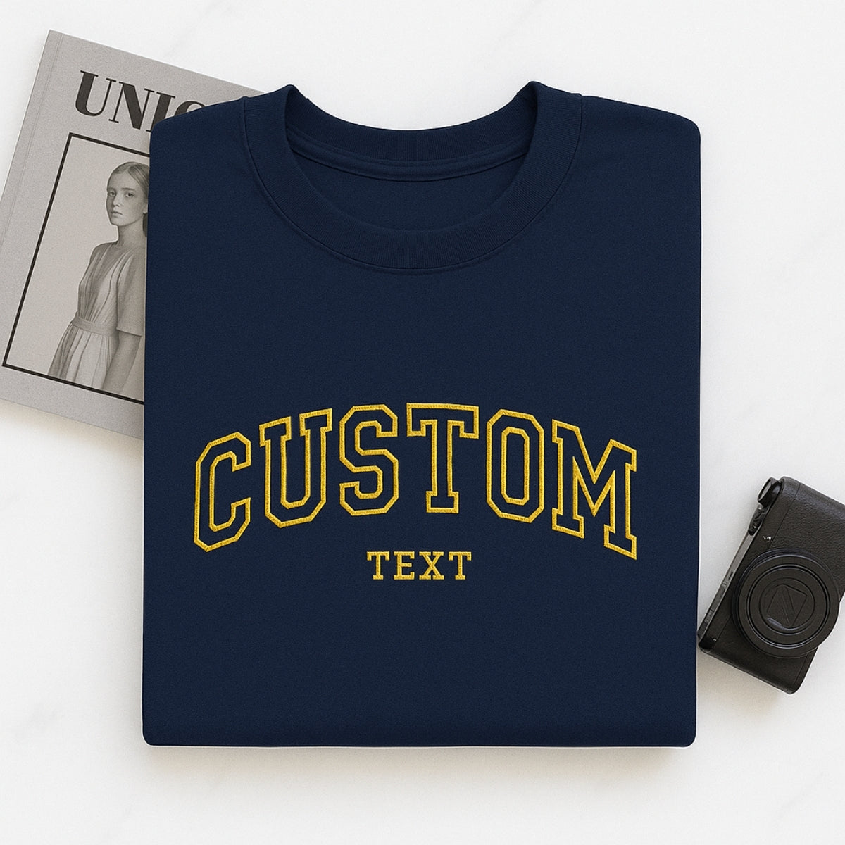 Custom Text Hoodies - Personalized Embroidered Sweatshirts - Perfect Custom Gift for Any Occasion