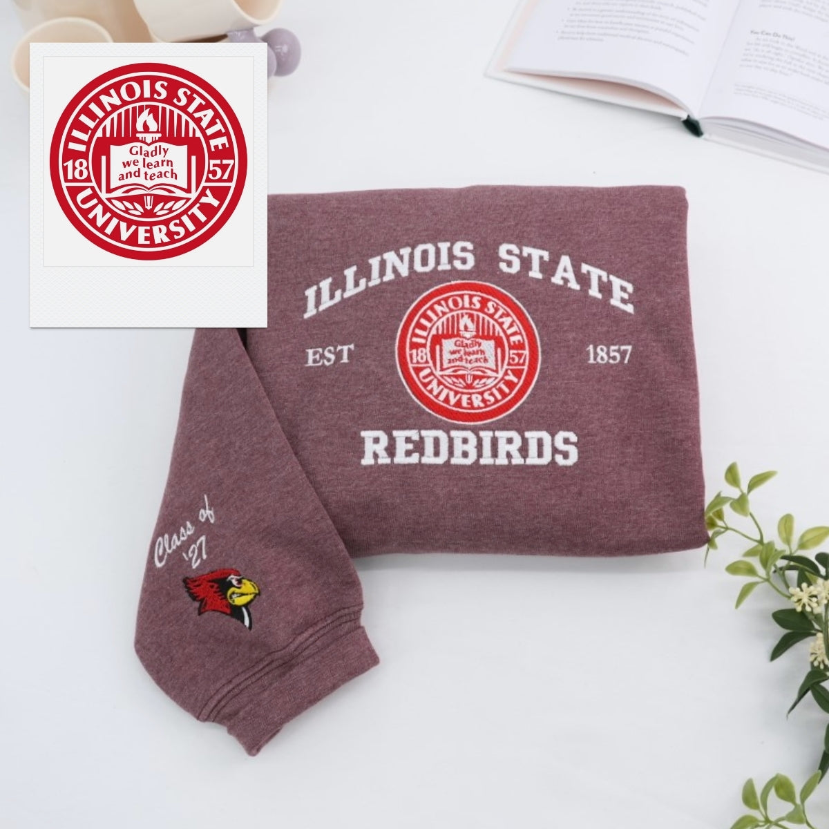 Custom University Hoodies - College School Spirit Embroidered Sweatshirts - Perfect Alumni Gift