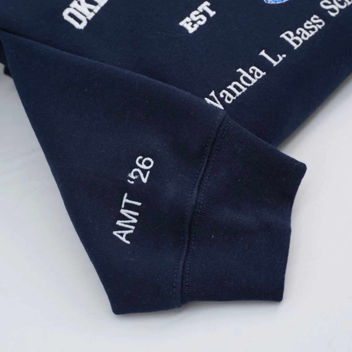 Custom University Logo Hoodies - College School Embroidered Sweatshirts - Perfect Student Gift