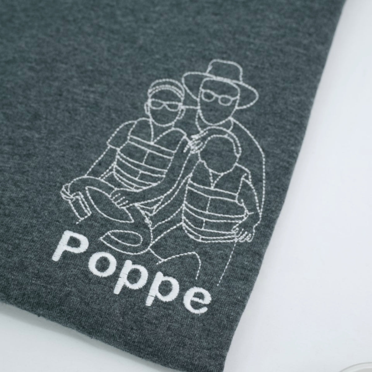Dad Baby Custom T-Shirt - Father Child Embroidered Shirt - Perfect New Dad Gift