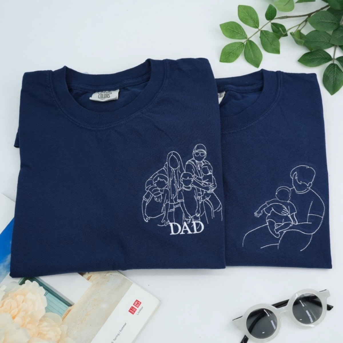 Individuell bestickte Engel- und Dämonenkatze-Kapuzenpullover für Paare