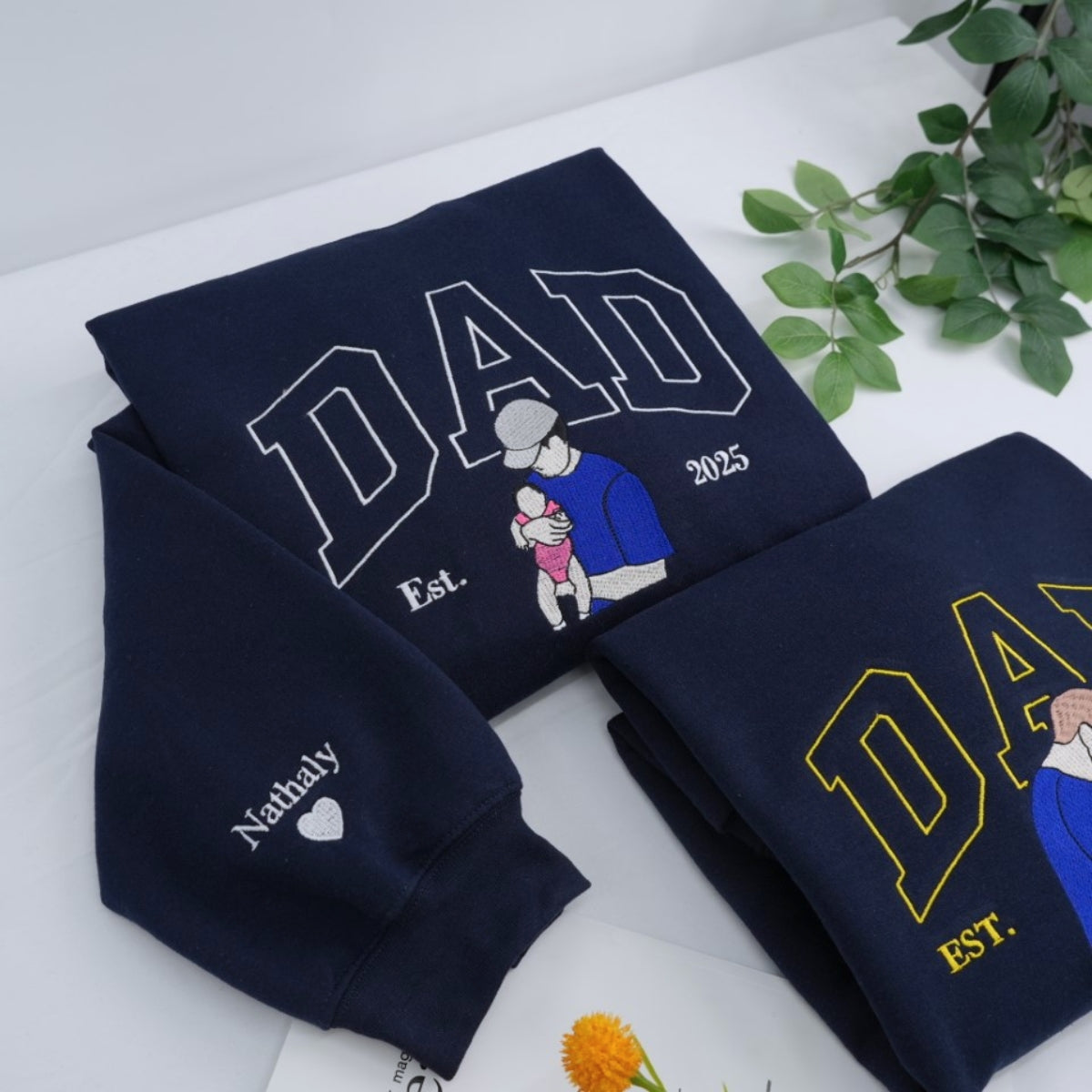 Sweats à capuche assortis brodés personnalisés avec ange et chat démon pour couples