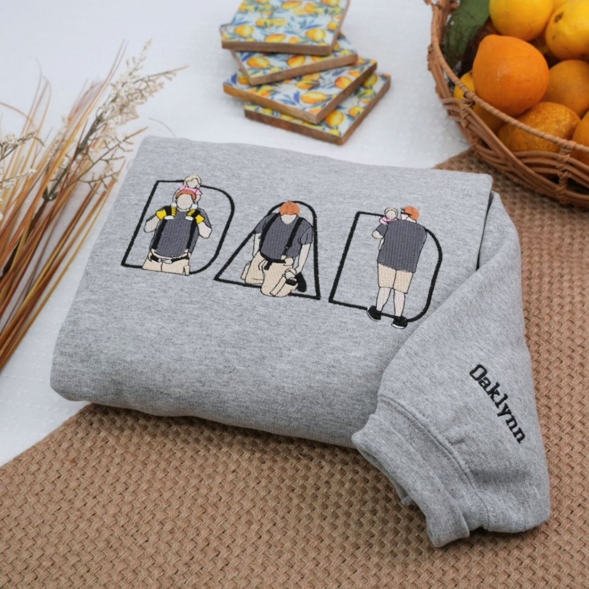 Dad Life Custom Hoodies - Father Embroidered Sweatshirts - Perfect Father's Day Gift