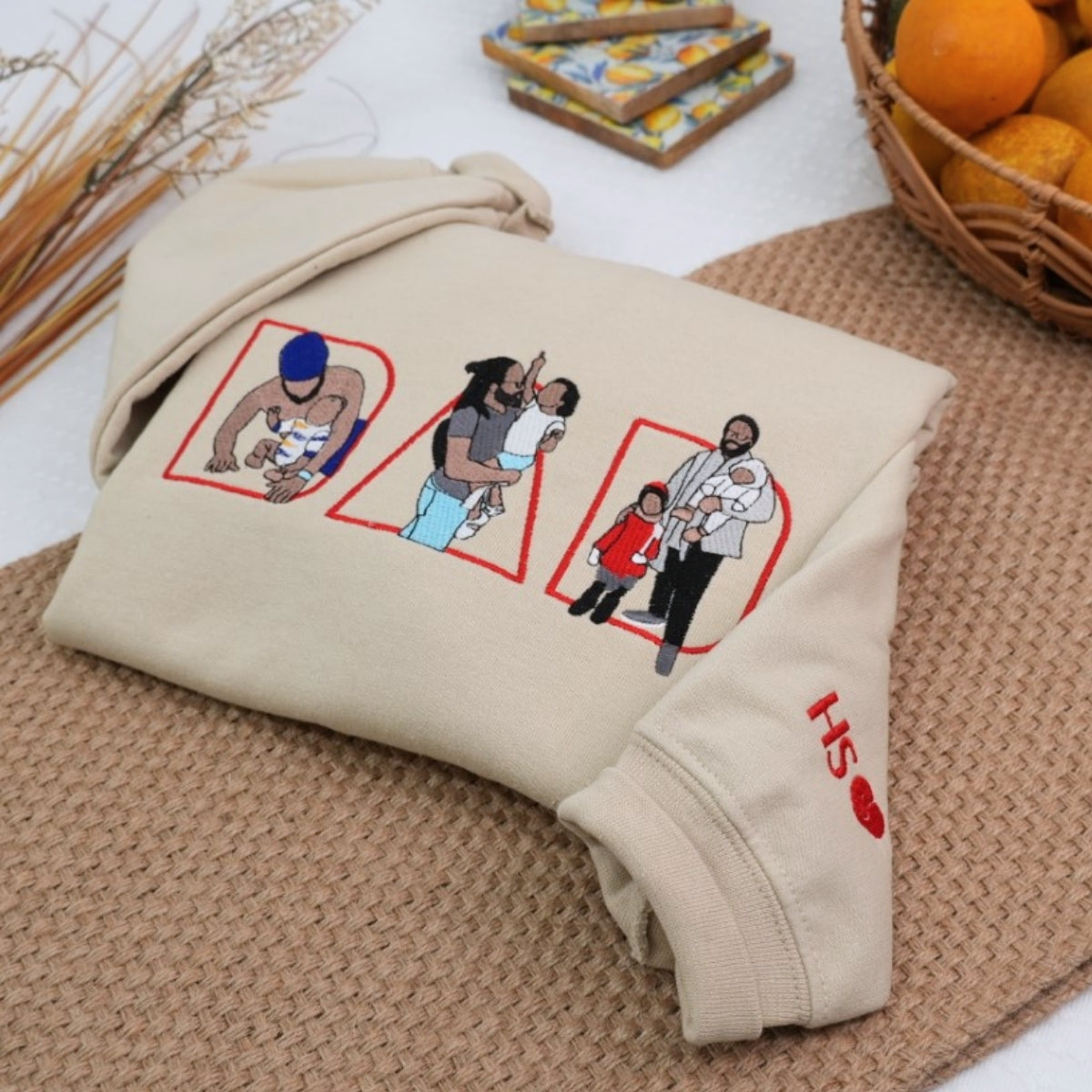 Dad Life Custom Hoodies - Father Embroidered Sweatshirts - Perfect Father's Day Gift