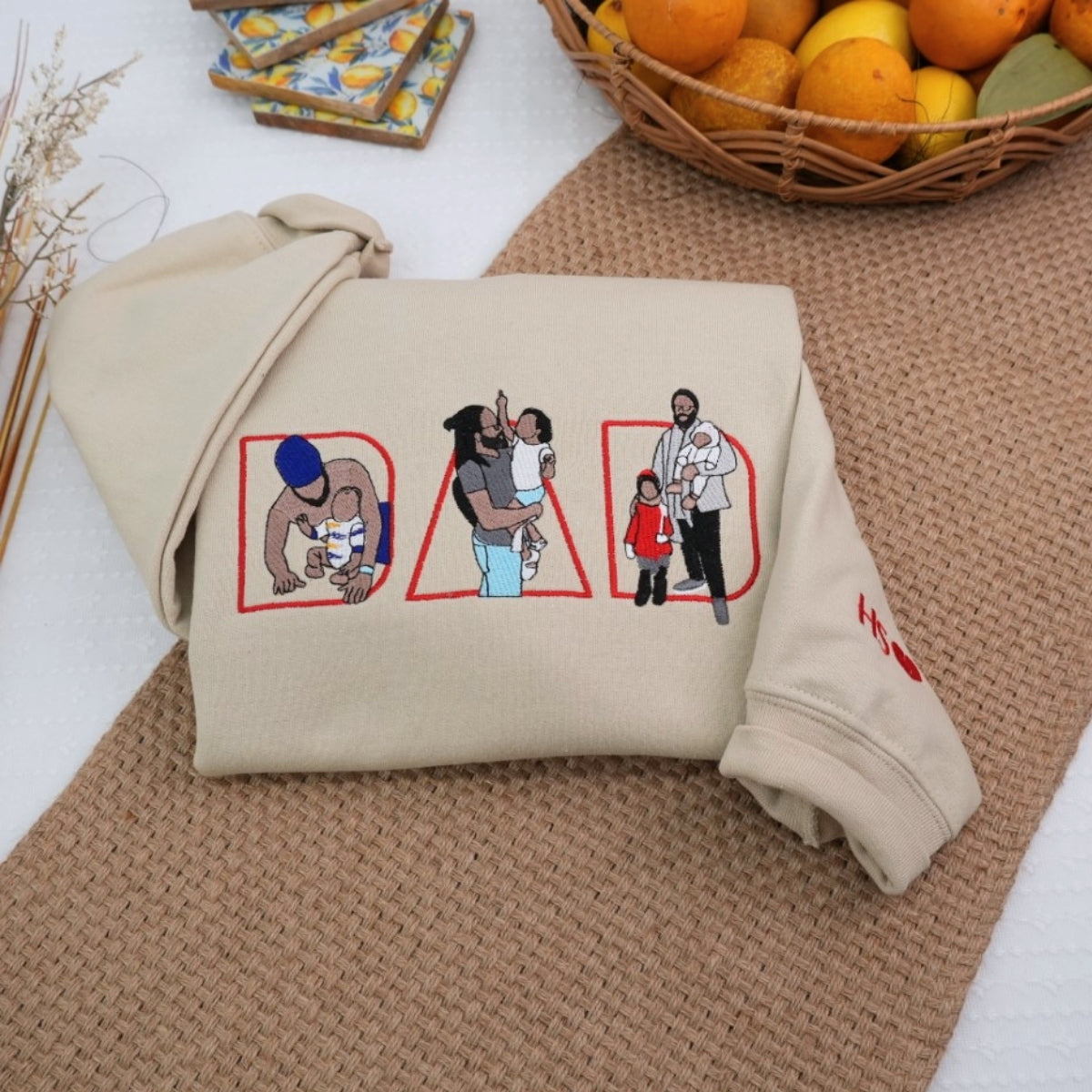 Dad Life Custom Hoodies - Father Embroidered Sweatshirts - Perfect Father's Day Gift