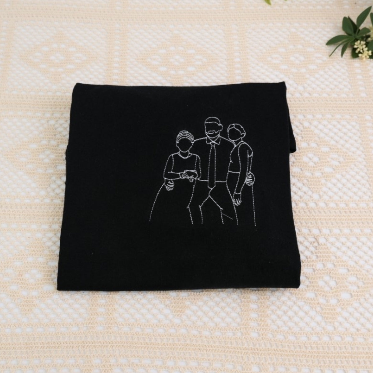 Individuell bestickte Engel- und Dämonenkatze-Kapuzenpullover für Paare