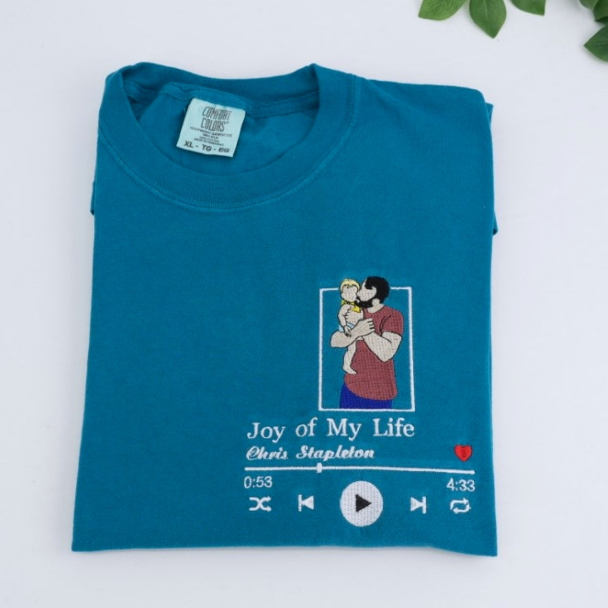 Dad Custom T-Shirts - Team Daddy Embroidered Shirts - Perfect Father's Day Gift