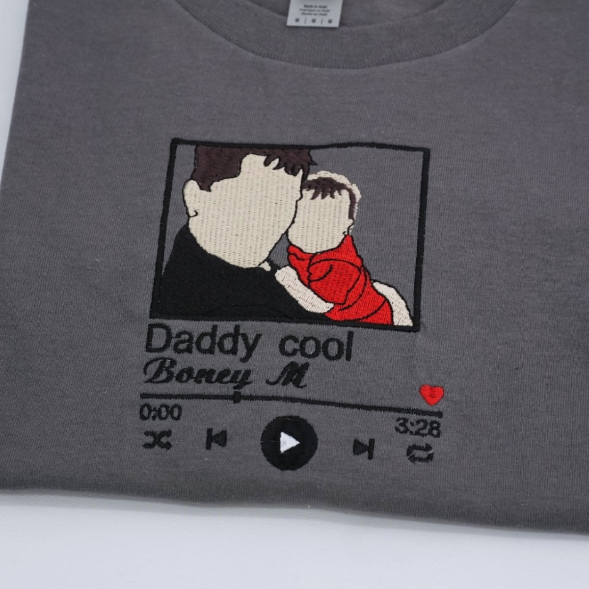 Dad Custom T-Shirts - Team Daddy Embroidered Shirts - Perfect Father's Day Gift