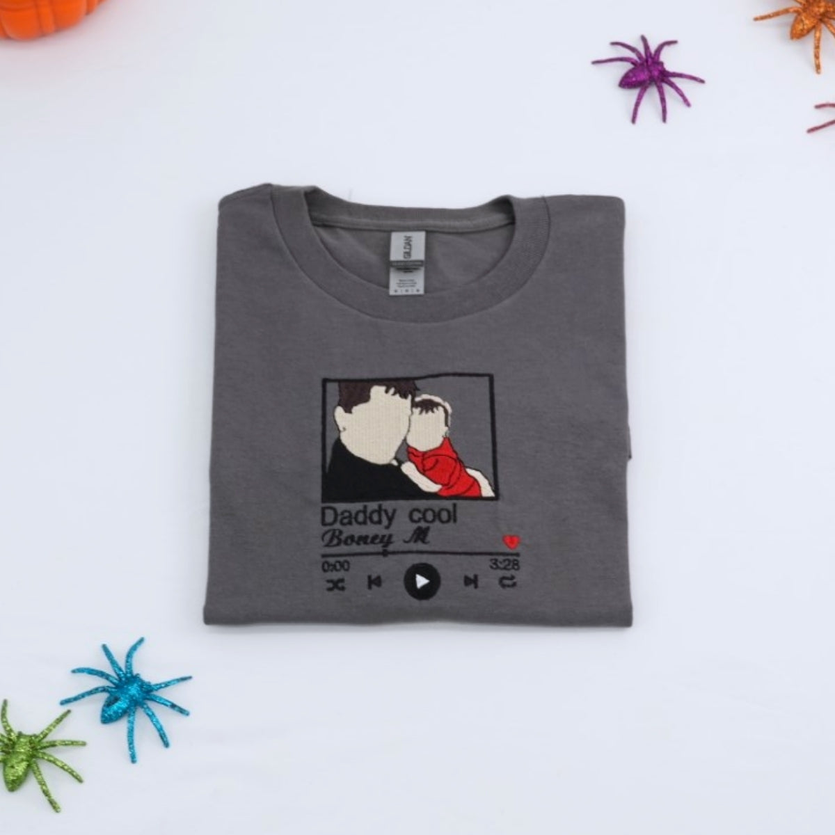 Dad Custom T-Shirts - Team Daddy Embroidered Shirts - Perfect Father's Day Gift