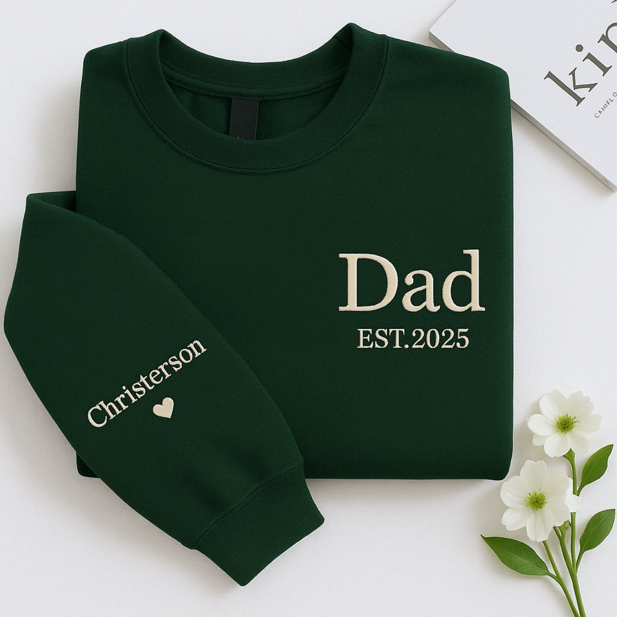 Individuell bestickte Engel- und Dämonenkatze-Kapuzenpullover für Paare