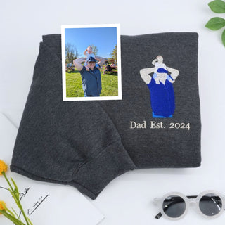Individuell bestickte Engel- und Dämonenkatze-Kapuzenpullover für Paare