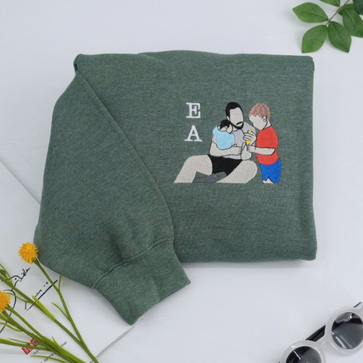 Individuell bestickte Engel- und Dämonenkatze-Kapuzenpullover für Paare