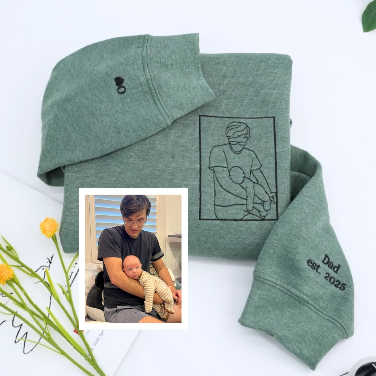 Individuell bestickte Engel- und Dämonenkatze-Kapuzenpullover für Paare