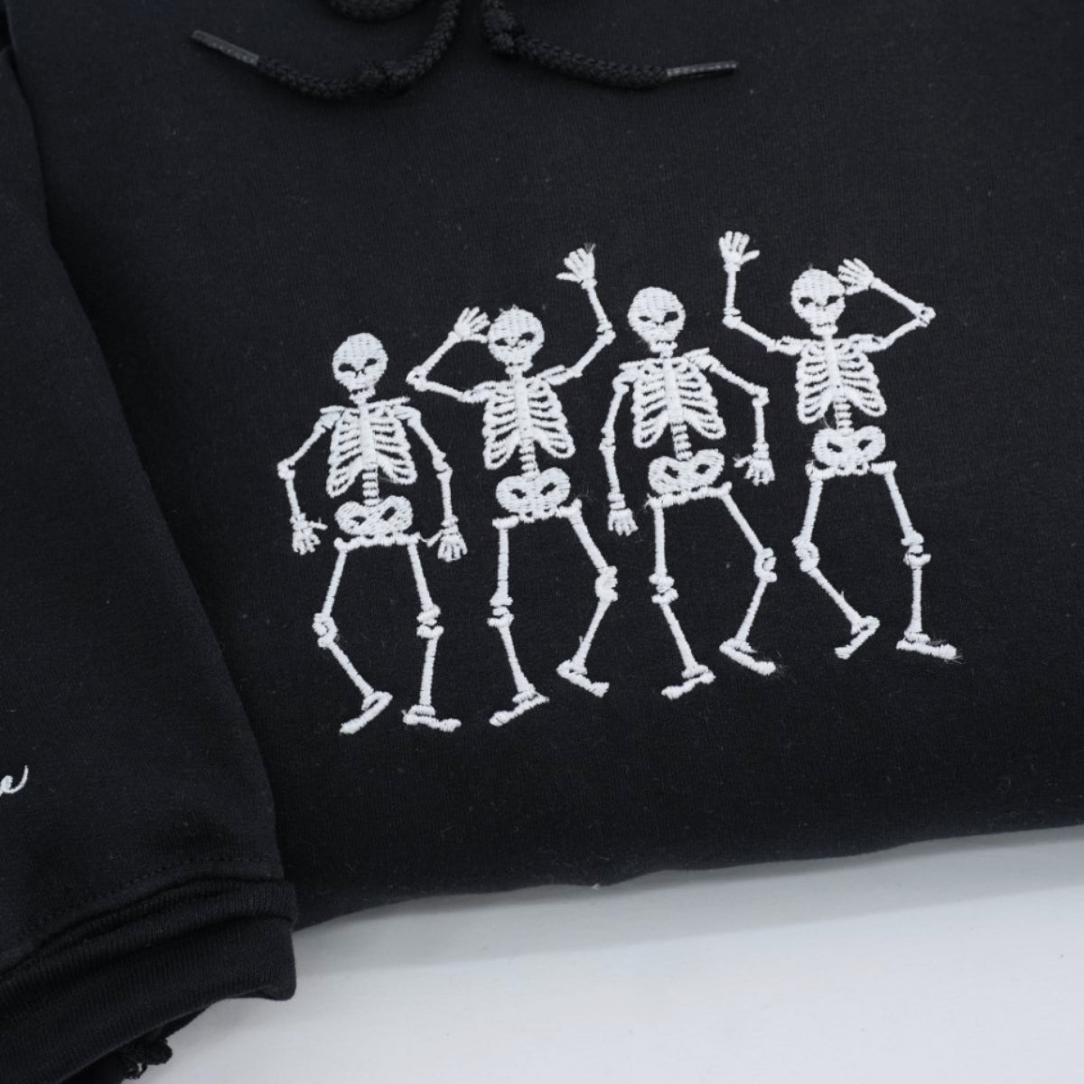 Individuell bestickte Engel- und Dämonenkatze-Kapuzenpullover für Paare