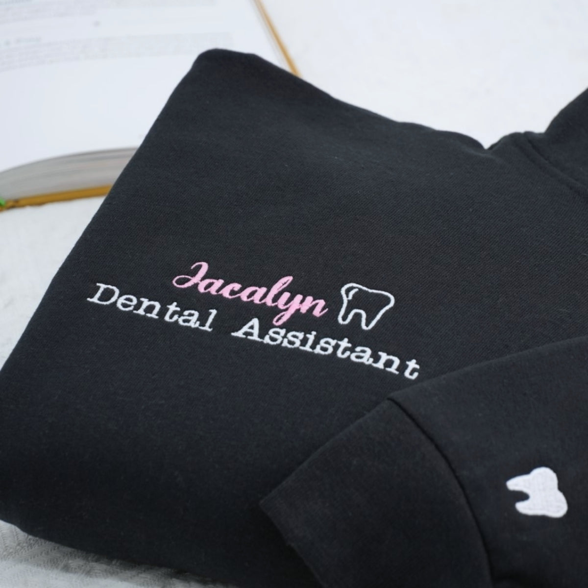 Custom Dental Assistant Quarter Zip | Personalized Healthcare Embroidered - Dental Professional Gift