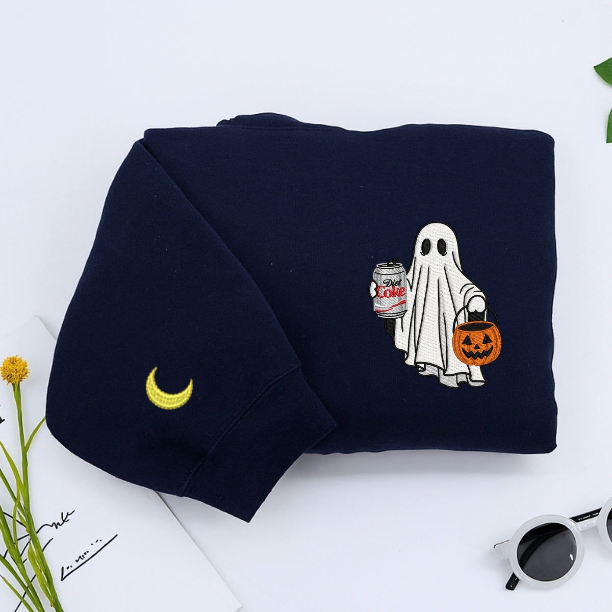 Individuell bestickte Engel- und Dämonenkatze-Kapuzenpullover für Paare