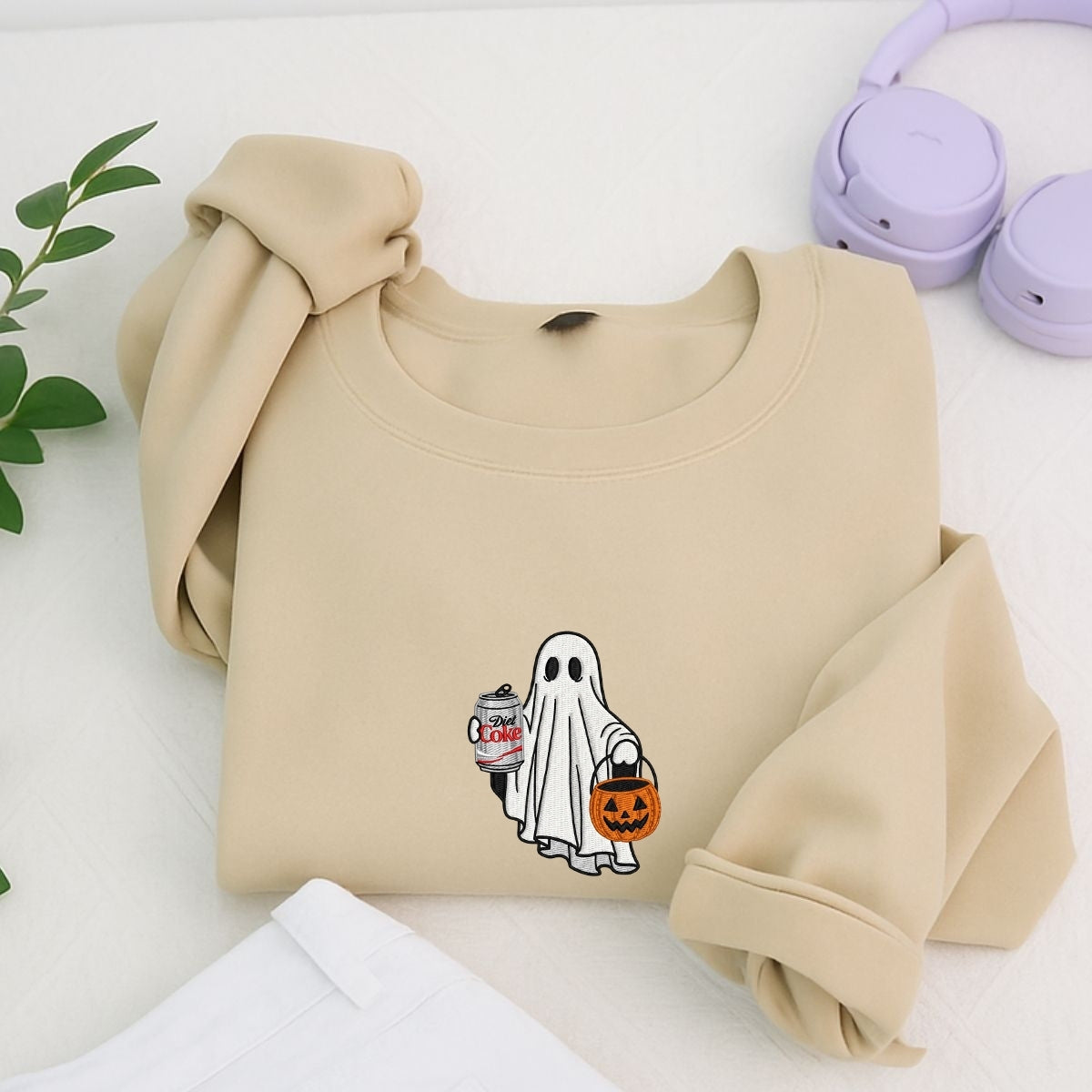 Individuell bestickte Engel- und Dämonenkatze-Kapuzenpullover für Paare