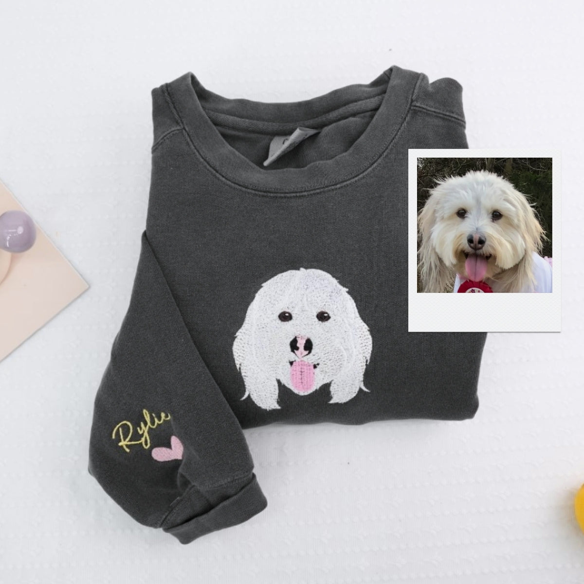 Individuell bestickte Engel- und Dämonenkatze-Kapuzenpullover für Paare