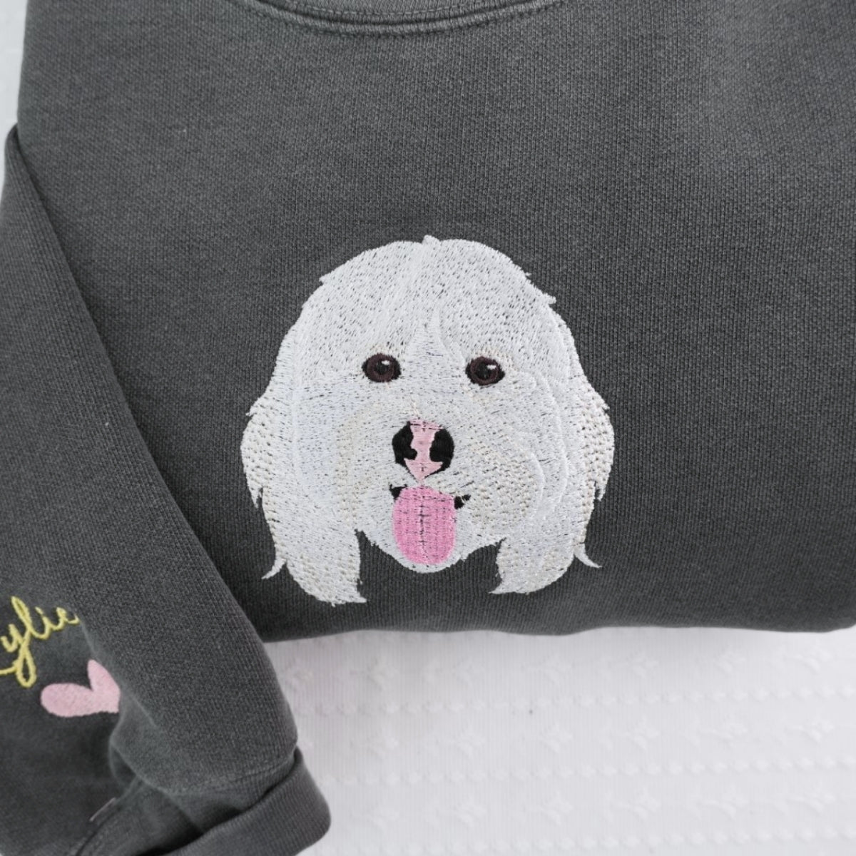 Individuell bestickte Engel- und Dämonenkatze-Kapuzenpullover für Paare