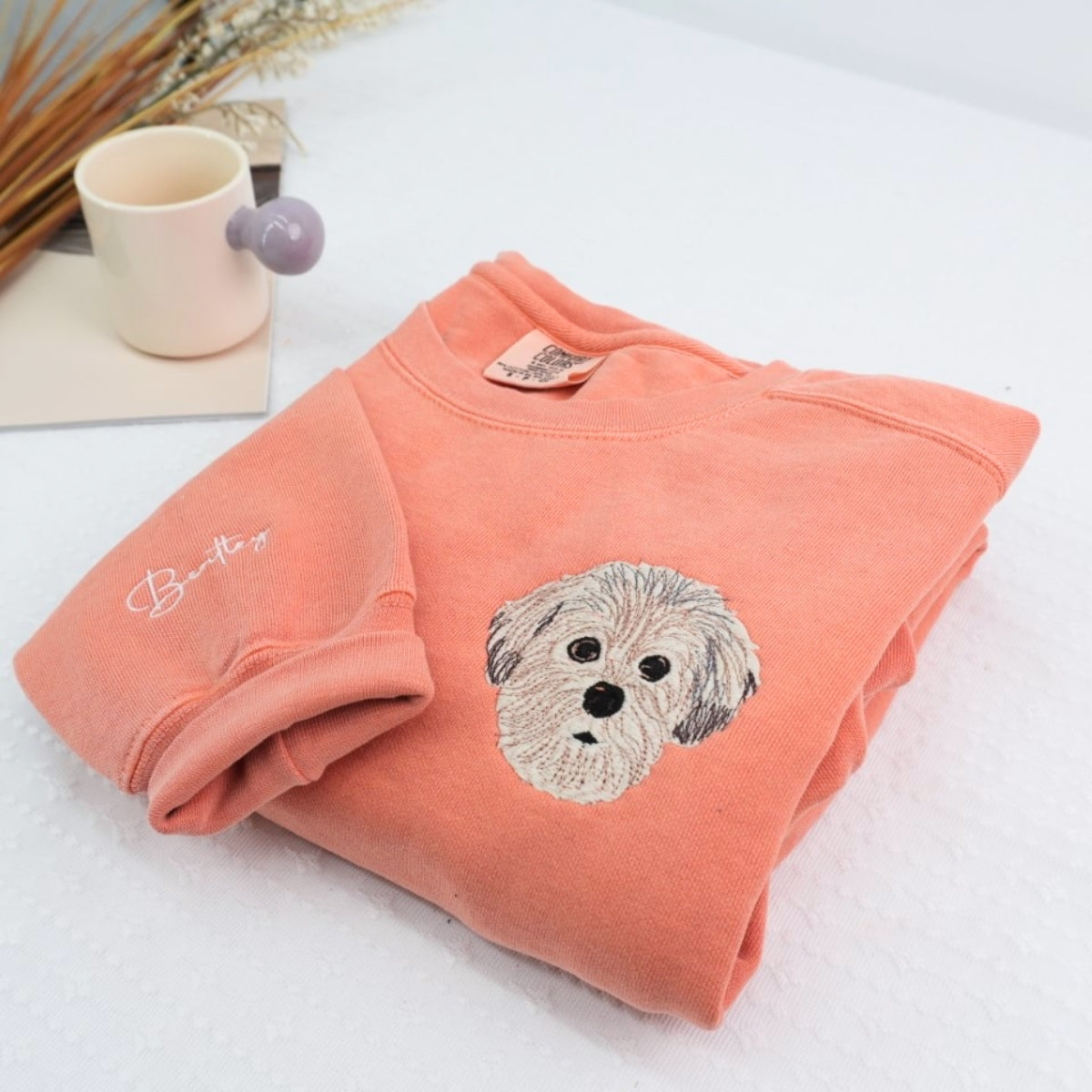 Individuell bestickte Engel- und Dämonenkatze-Kapuzenpullover für Paare