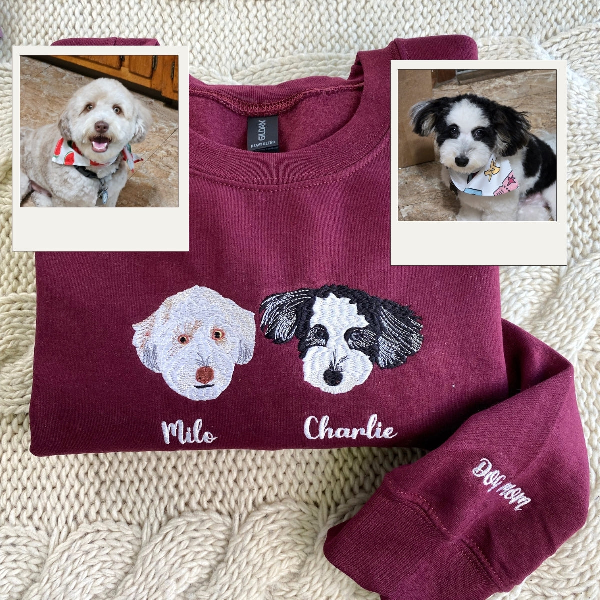 Sweats à capuche assortis brodés personnalisés avec ange et chat démon pour couples