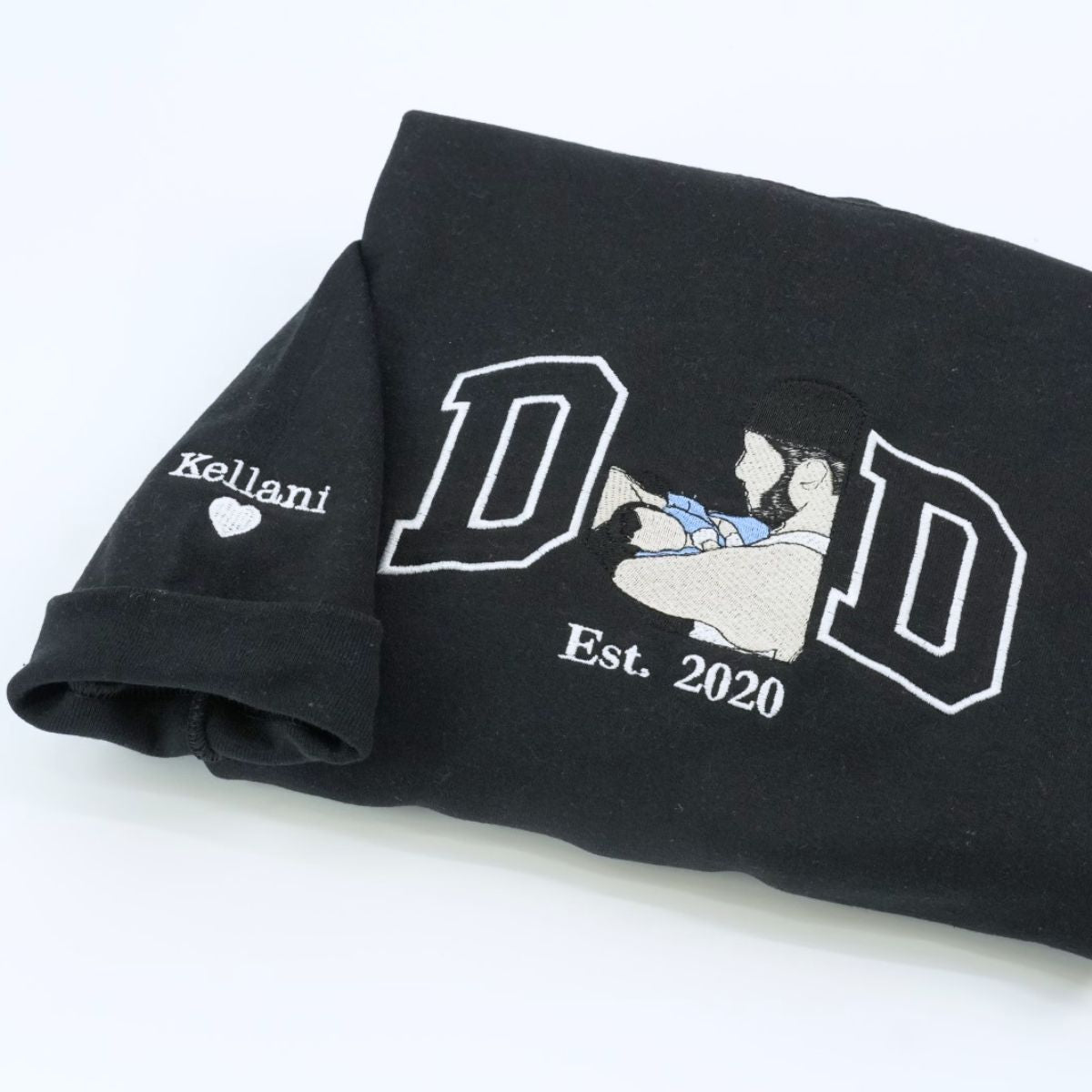 Individuell bestickte Engel- und Dämonenkatze-Kapuzenpullover für Paare