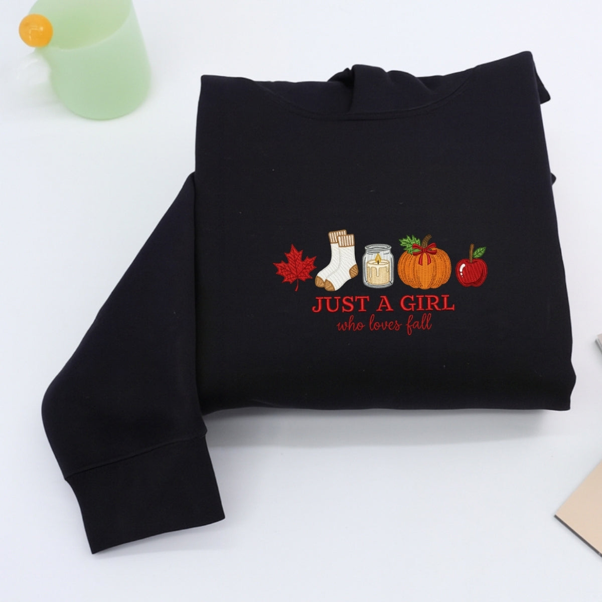 Individuell bestickte Engel- und Dämonenkatze-Kapuzenpullover für Paare