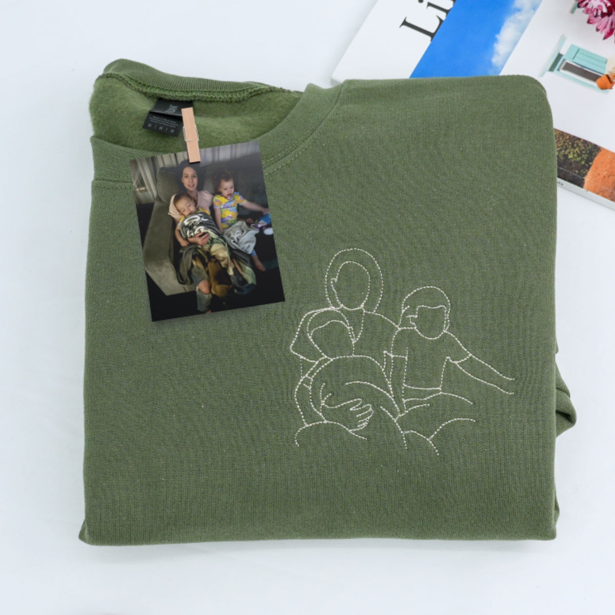 Individuell bestickte Engel- und Dämonenkatze-Kapuzenpullover für Paare