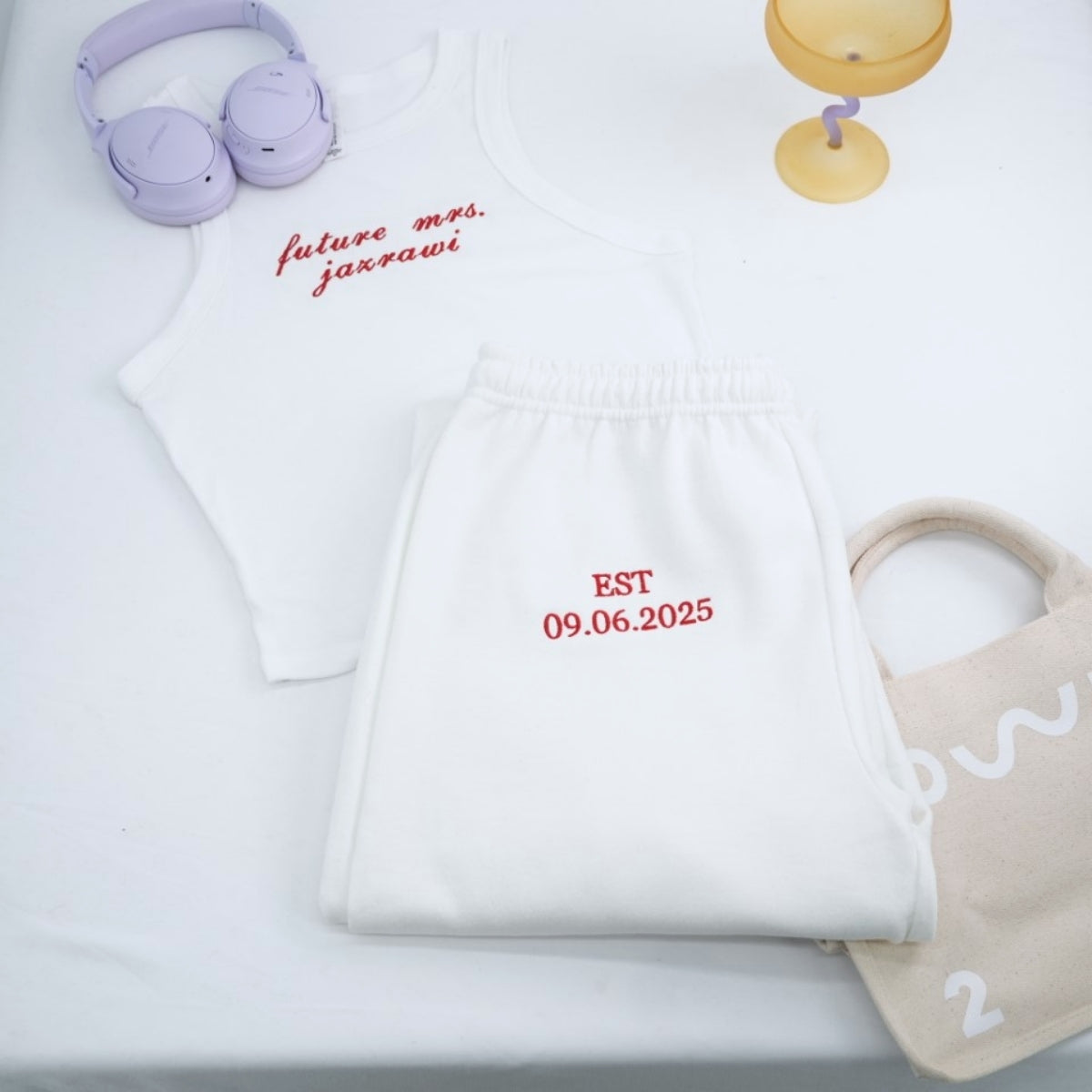 Sweats à capuche assortis brodés personnalisés avec ange et chat démon pour couples