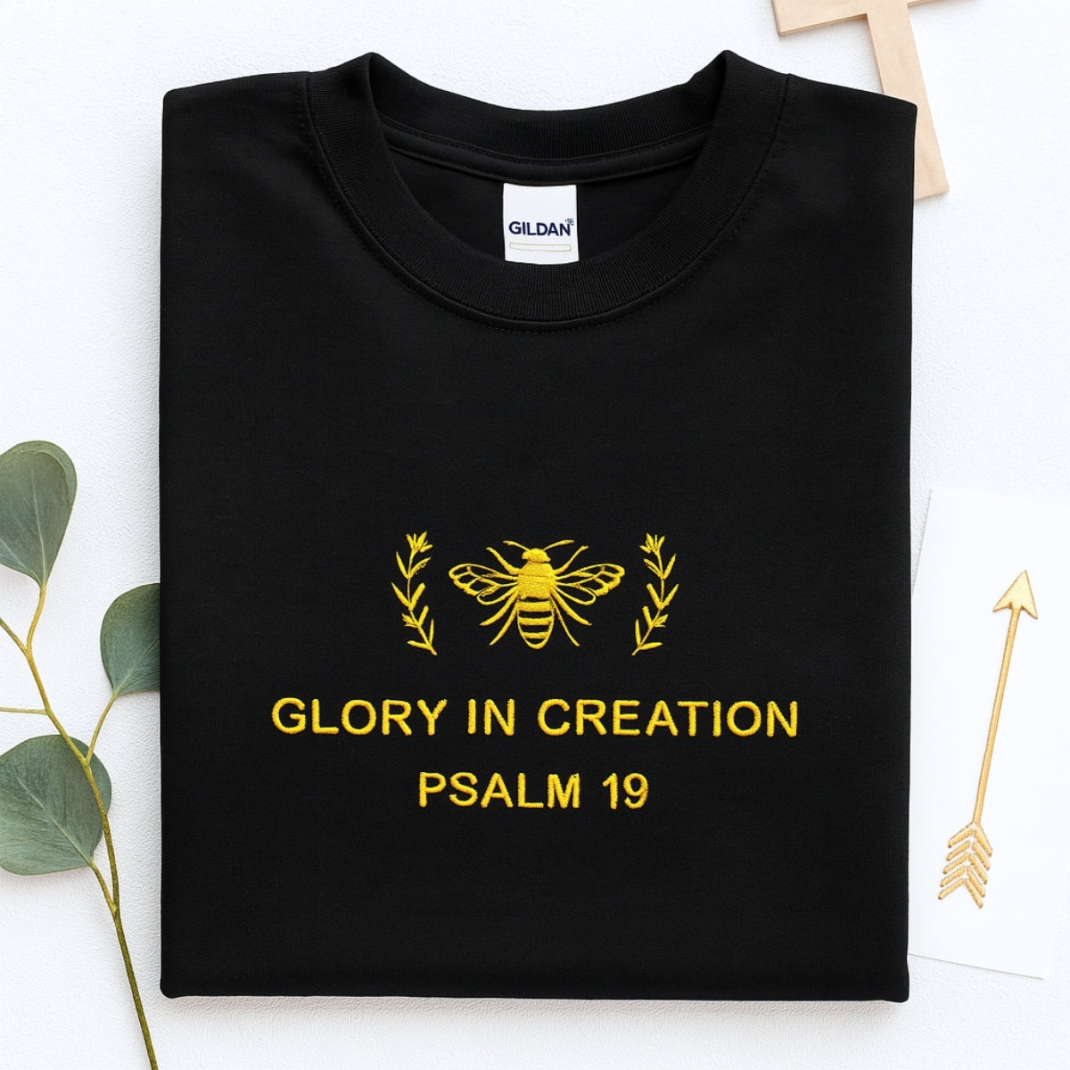 Glory In Creation Hoodies - Christian Nature Embroidered Sweatshirts - Psalm 19 Faith Gift