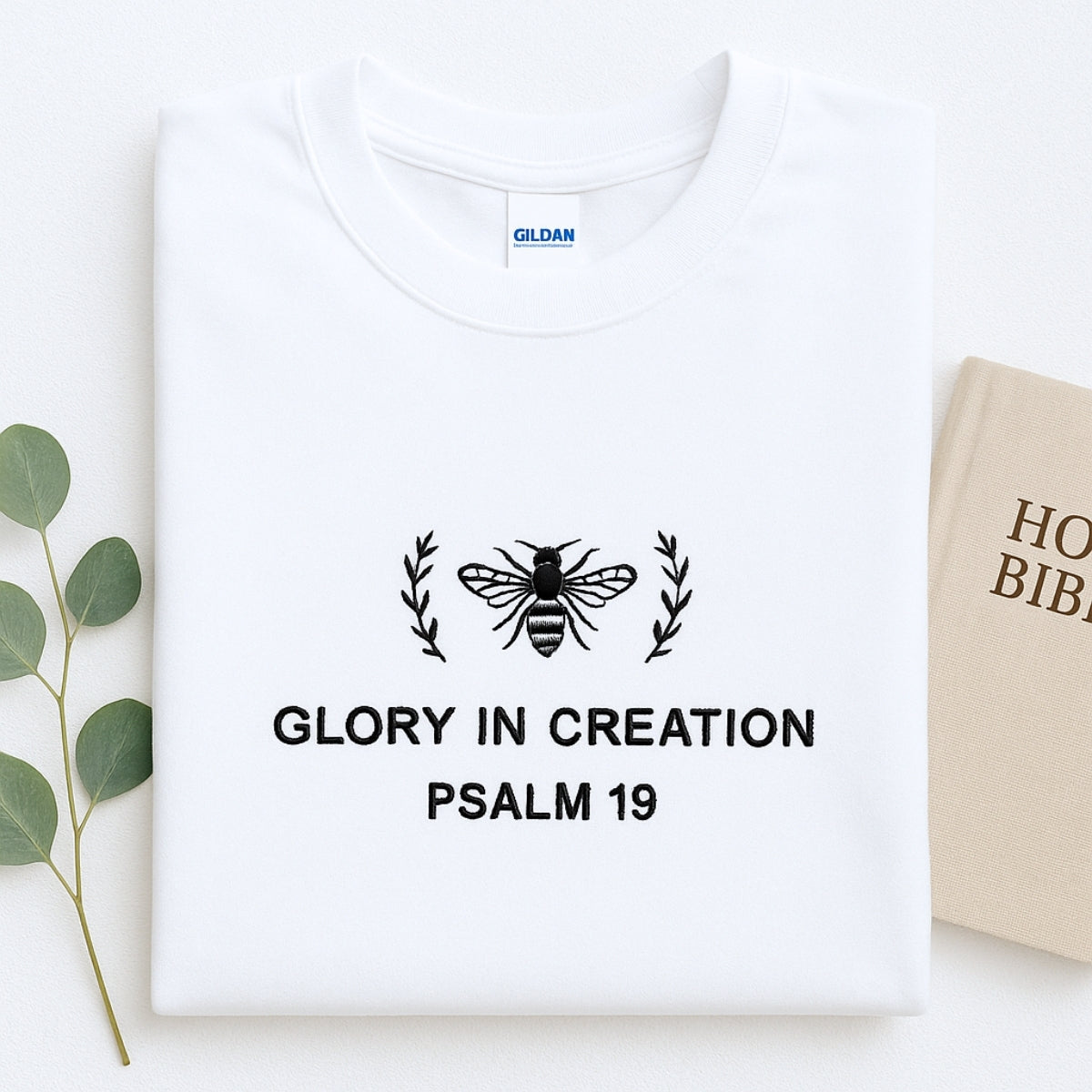 Glory In Creation Hoodies - Christian Nature Embroidered Sweatshirts - Psalm 19 Faith Gift