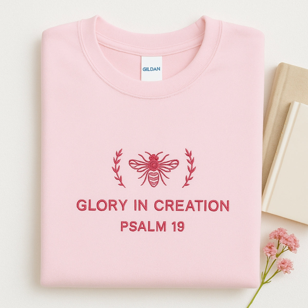 Glory In Creation Hoodies - Christian Nature Embroidered Sweatshirts - Psalm 19 Faith Gift
