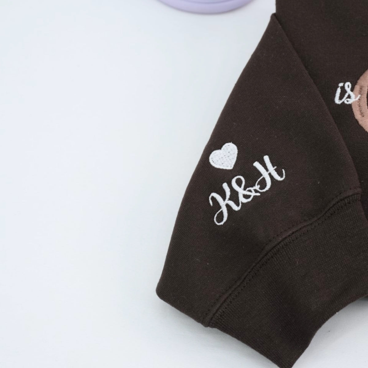 Sweats à capuche assortis brodés personnalisés avec ange et chat démon pour couples