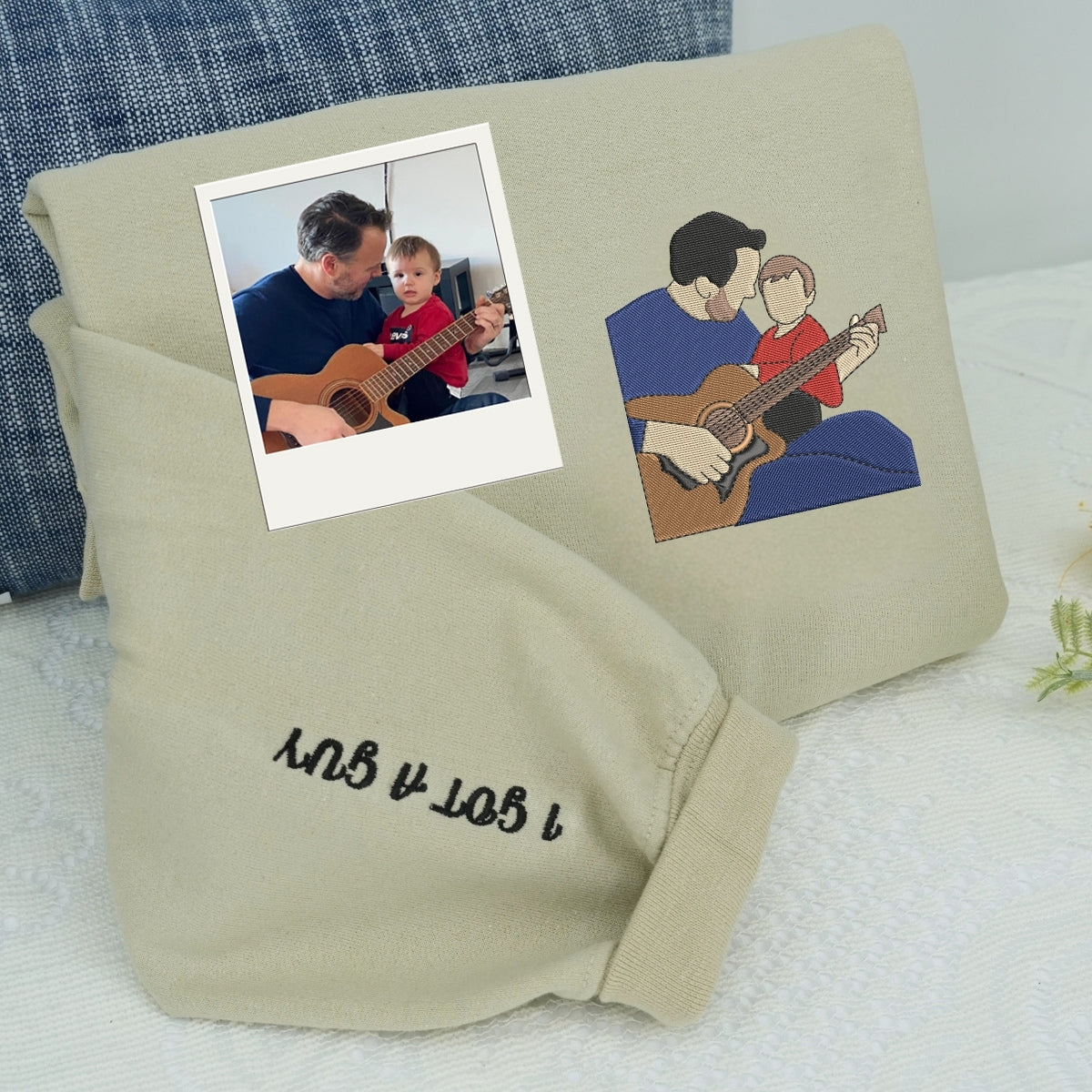 Individuell bestickte Engel- und Dämonenkatze-Kapuzenpullover für Paare