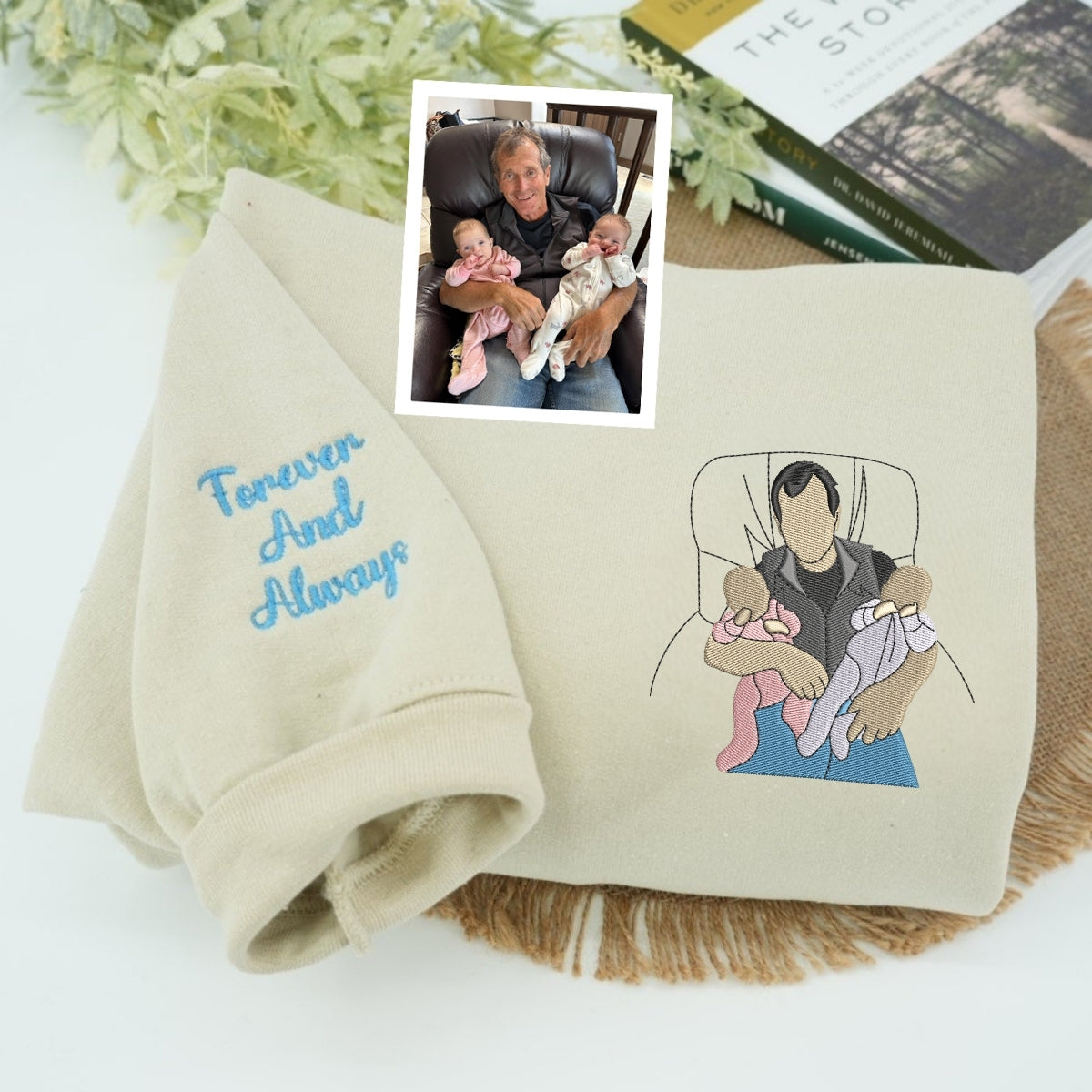 Individuell bestickte Engel- und Dämonenkatze-Kapuzenpullover für Paare