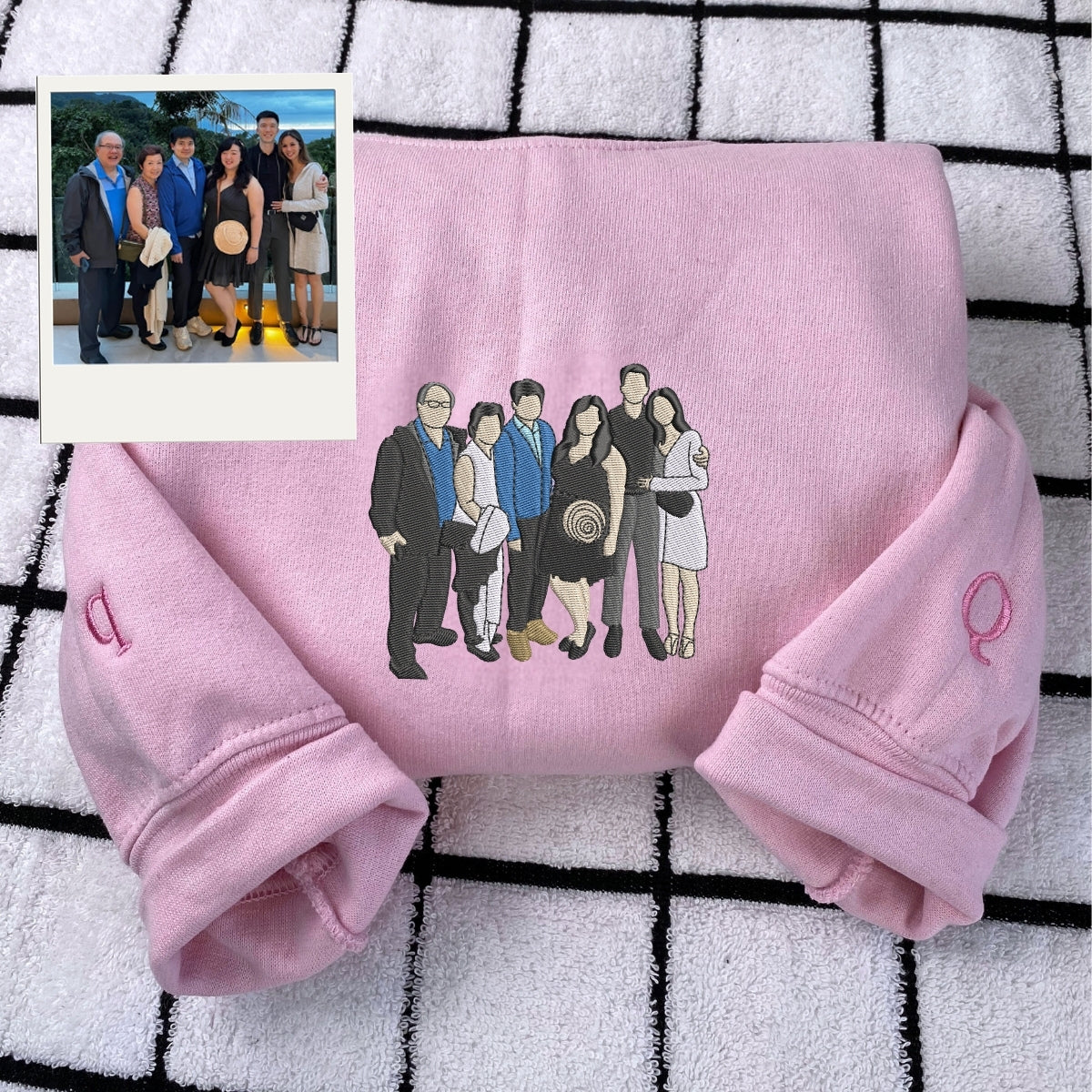 Individuell bestickte Engel- und Dämonenkatze-Kapuzenpullover für Paare