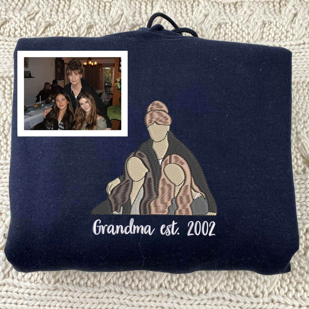 Individuell bestickte Engel- und Dämonenkatze-Kapuzenpullover für Paare