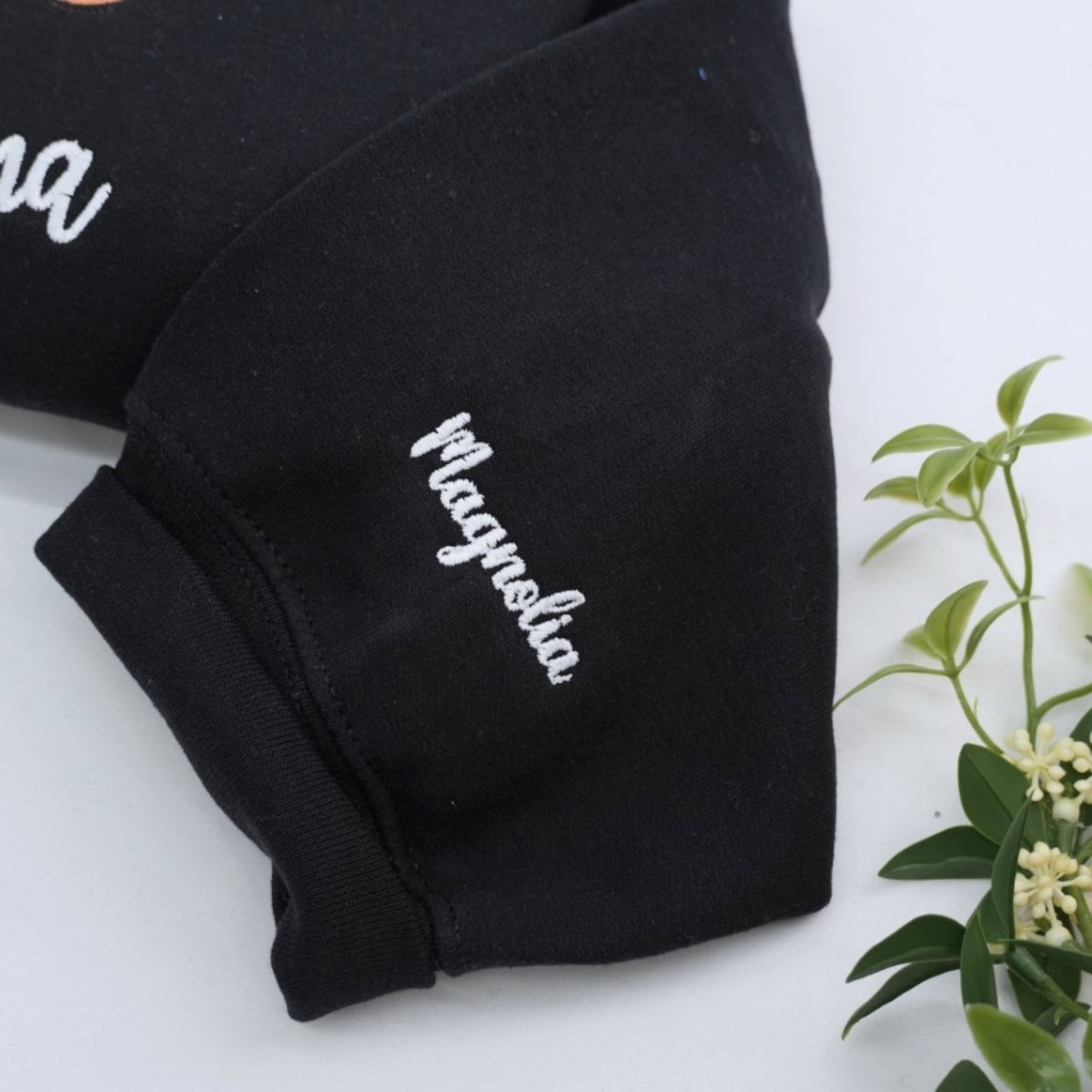 Individuell bestickte Engel- und Dämonenkatze-Kapuzenpullover für Paare