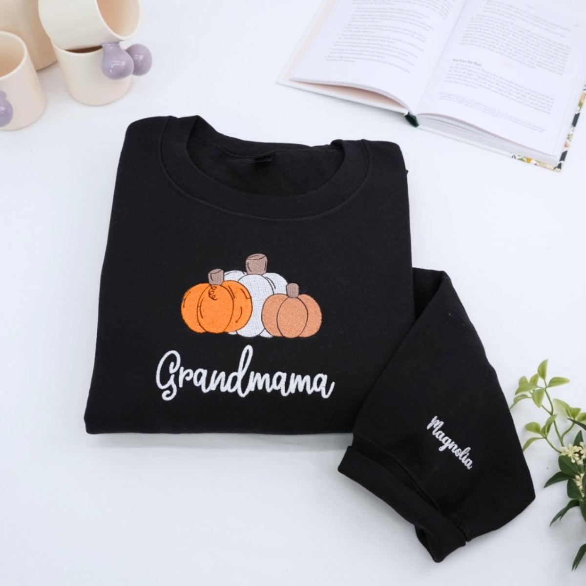 Individuell bestickte Engel- und Dämonenkatze-Kapuzenpullover für Paare